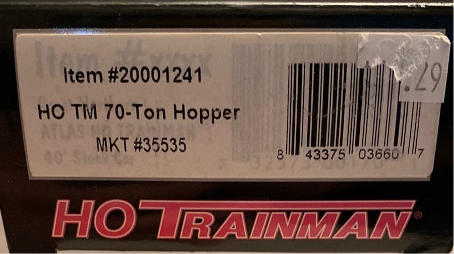 Atlas Trainman HO Scale 70 Ton Hopper MKT
