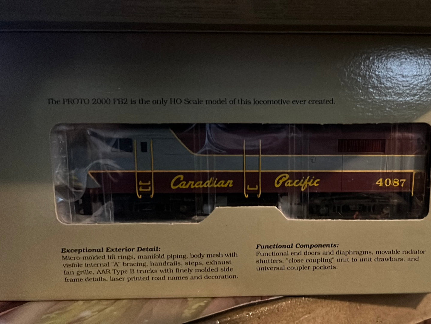 HO scale Train Proto 2000 Canadian Pacific FA2/FB2/FA2 combo
