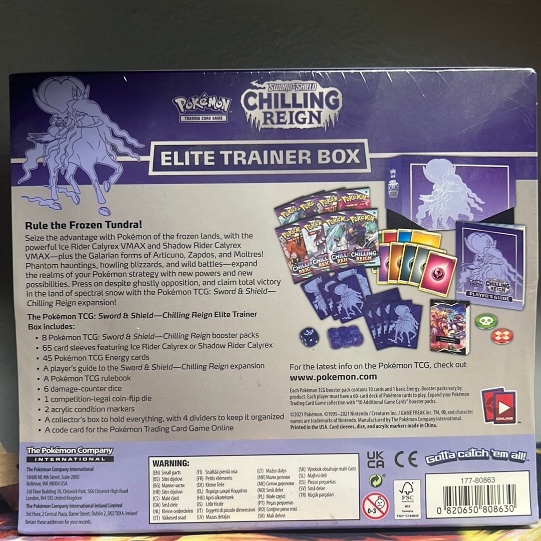 Pokemon TCG Chilling Reign ETB