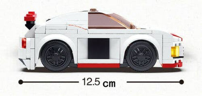 Model Bricks: Car Club Knight Race Car Building Brick Kit (152 pcs)