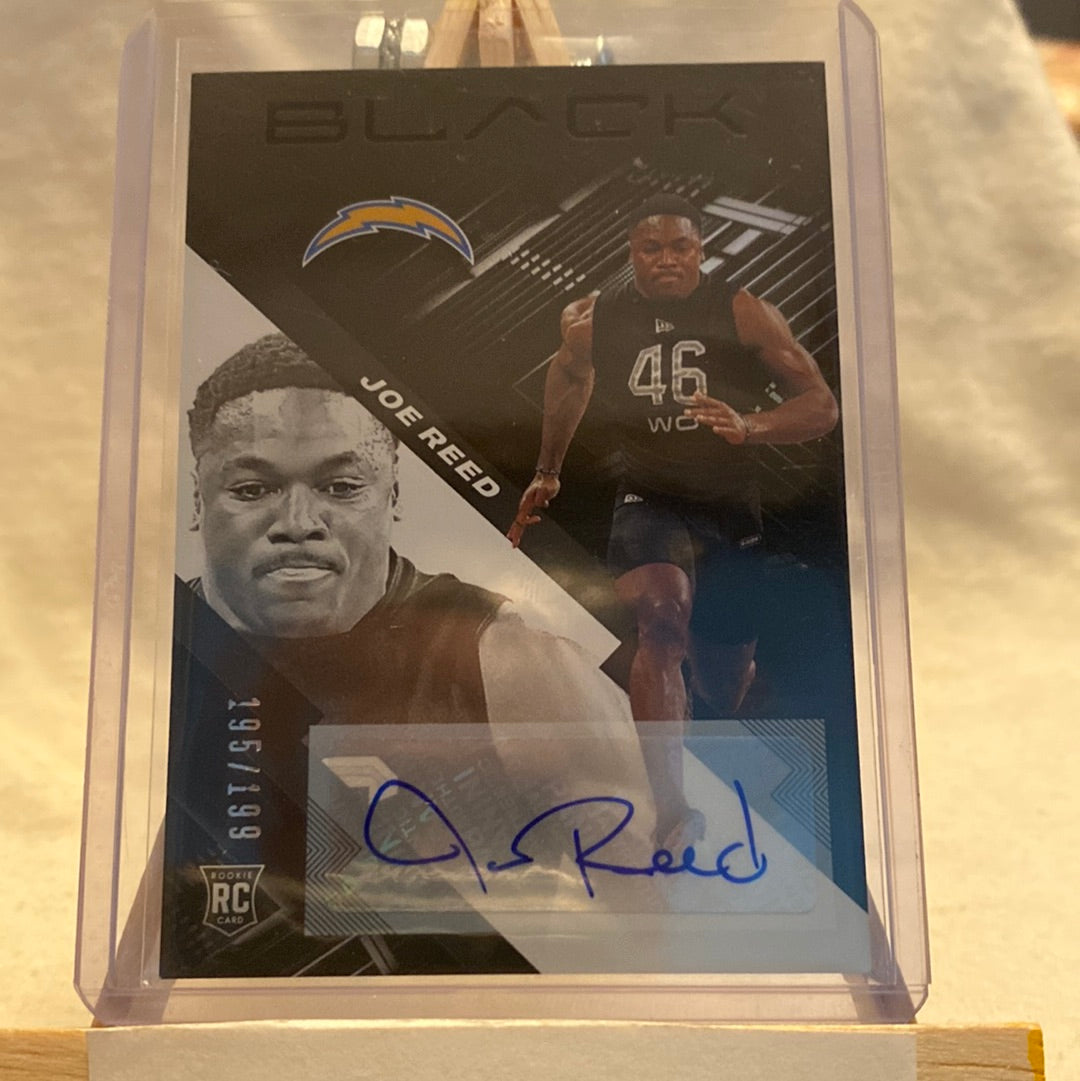 JOE REED 2020-21 Panini Black RC Rookie AUTO 195/199 SP CHARGERS Trading Card