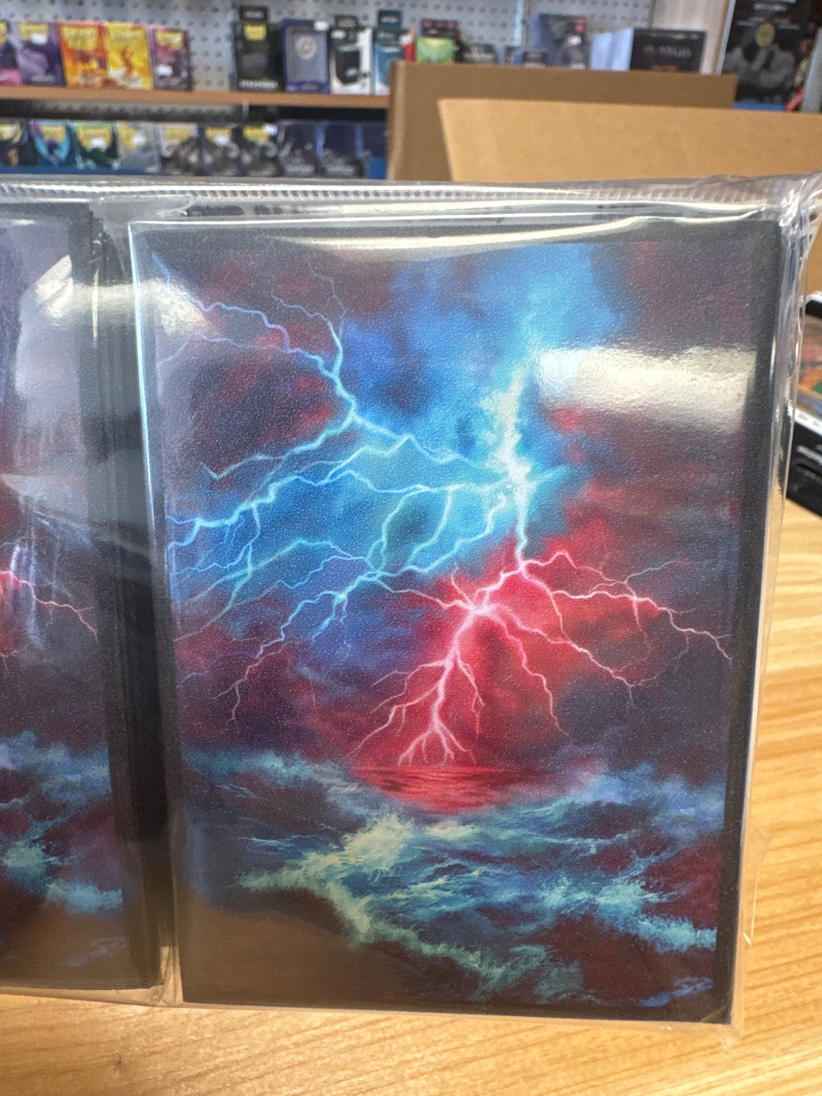 Protect: Realm Guard Red Blue Storm Sleeves 100ct.