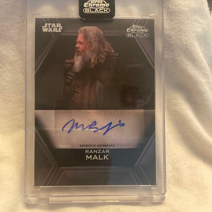 Topps Star Wars Black Chrome Autographed Trading card AB-MBJ