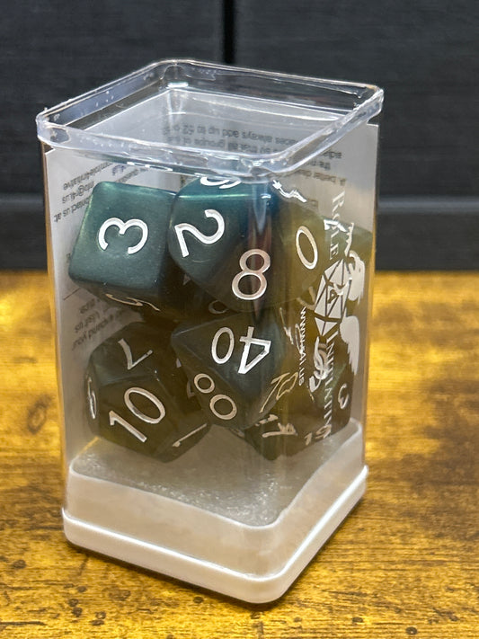 7-Set “Sea Dragon Shimmer” RPG Dice