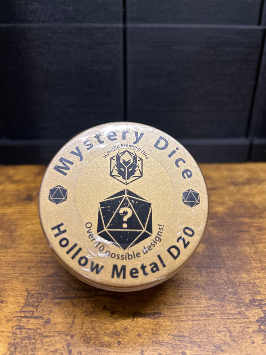 Hollow Metal D20 Mystery Dice