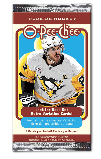 2025-26 Upper Deck O-Pee-Chee Hockey: 8 card pack