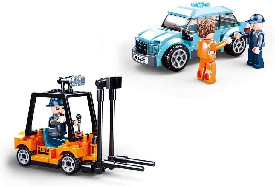 Model Bricks Modern Car Transporter Building Brick Brands (542 pcs)