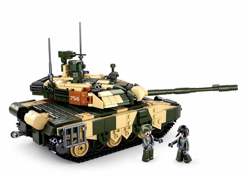 Model Bricks: T90MS Battle Tank Building Brick Kit (772 Pcs)