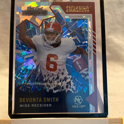 2021 Wild Card Alumination Smashing Devonta Smith CRACKED ICE 8/15 Trading Card