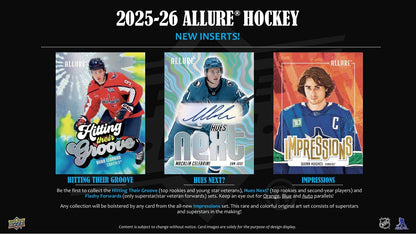 2025-26 Upper Deck: Allure Hockey 20ct. Blaster Box