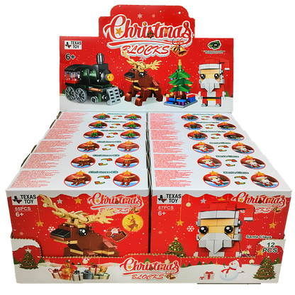 Model Bricks: Christmas Blocks Display Set, Stocking Stuffer XMas Brick Kits