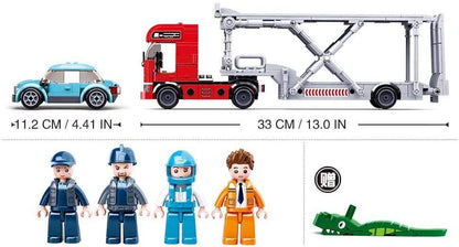 Model Bricks Modern Car Transporter Building Brick Brands (542 pcs)