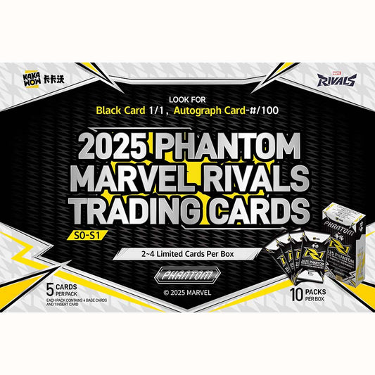 2025 Kakawow TCG: Phantom Marvel Rivals Trading Cards Hobby Box TCG