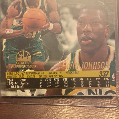 1994-95 Fleer Ultra Ervin Johnson Seattle Supersonics #337 autographed Trading Card