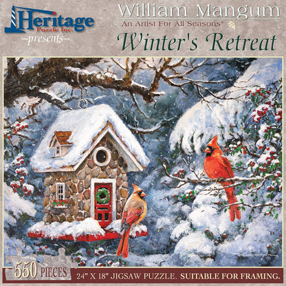 Puzzle: Winter's Retreat 550 Piece Puzzle