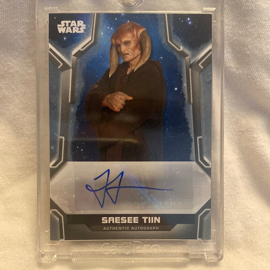 2020 Topps Holocron Star Wars Autographed trading card A-JJ