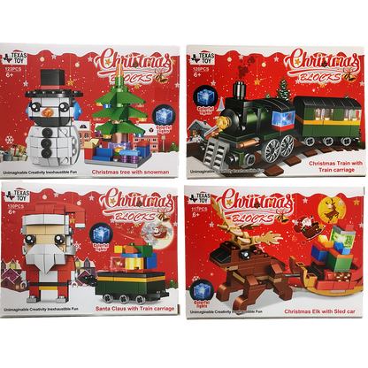 Model Bricks: Christmas Blocks Larger Kit Display Set, x4 kits