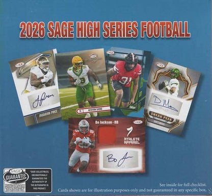 2026 Sage Football: High Series Football 60ct. Blaster Box