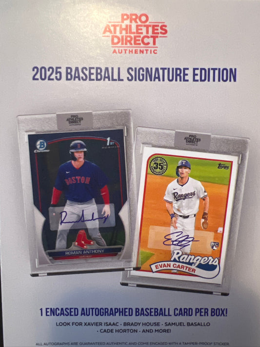 2025 Baseball Cards Signature Edition