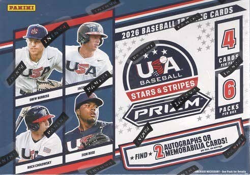 2026 Panini Baseball: USA Stars & Stripes Baseball 24ct. Blaster Box