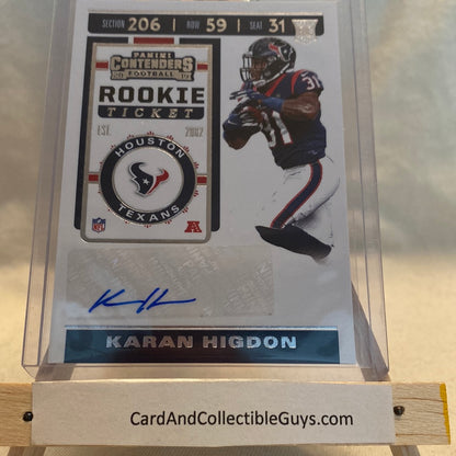 KARAN HIGDON 2019 Panini Contenders Rookie Ticket Variation Auto #271 Trading Card