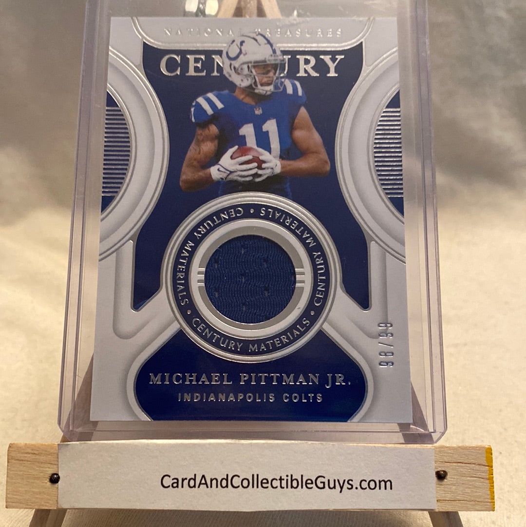 Michael Pittman Jr 2021 Panini National Treasures Century Materials /99 #CM-MPJ Trading Card