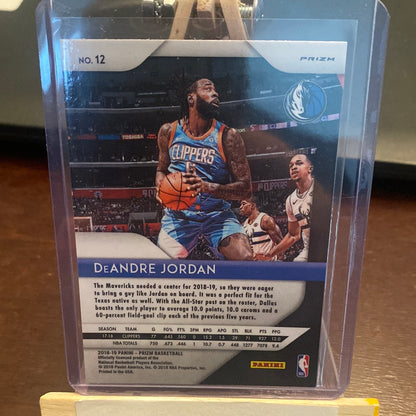 2018-19 PANINI PRIZM CHOICE BLUE YELLOW GREEN DeANDRE JORDAN NO. 12 Trading Card