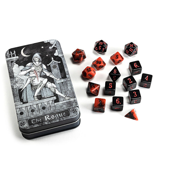 Dice: RPG Class Rogue Set Tin (14 Dice)