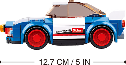 Model Bricks: Car Club Building Brick Kit, Rally Car (138 Pcs)