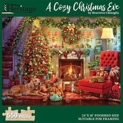 Puzzle: A Cozy Christmas Eve 550 piece puzzle
