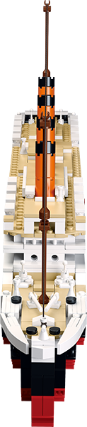Model Bricks: Titanic (Large Model) Building Brick Kit with Jack and Rose Figures (1012 Pcs)