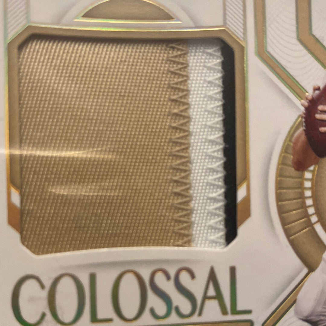 2020 Drew Brees 10/10 National Treasures Colossal Patch Material Prime Holo gold Trading Card