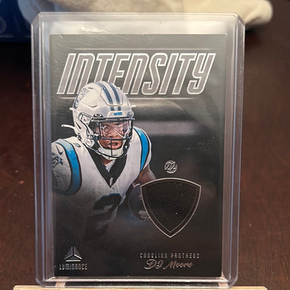 2022 Panini Luminance Football Intensity Patch DJ Moore Carolina Panthers Trading Card