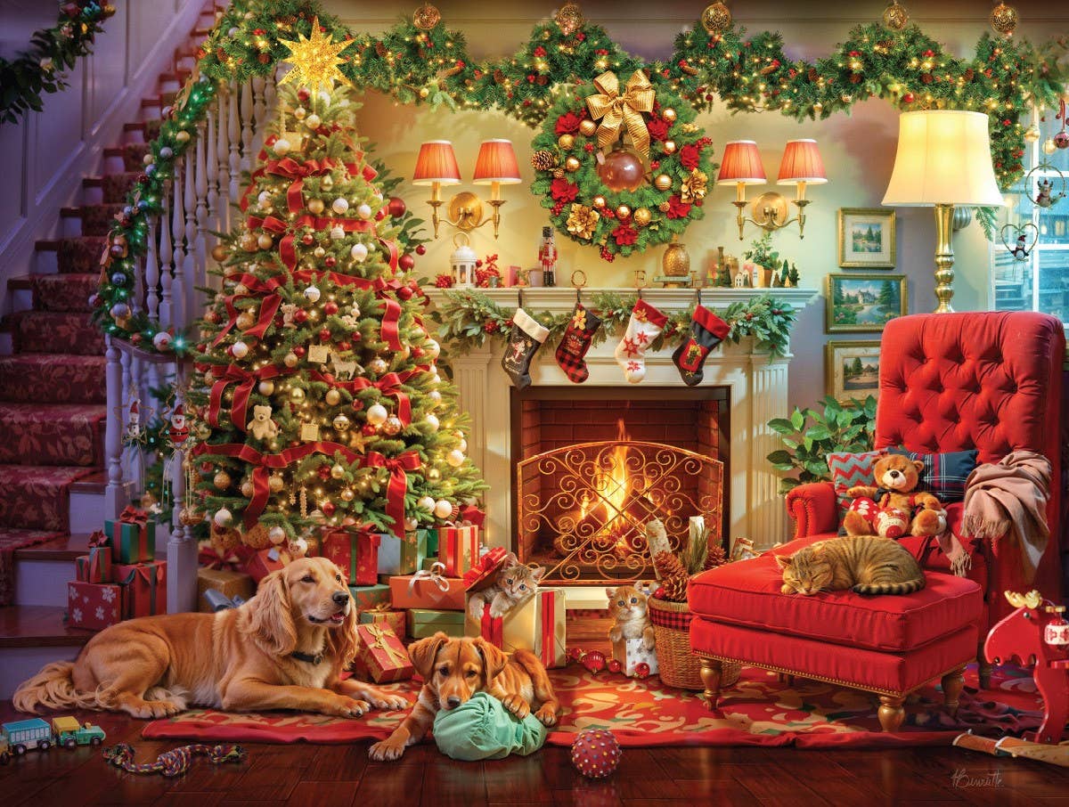 Puzzle: A Cozy Christmas Eve 550 piece puzzle