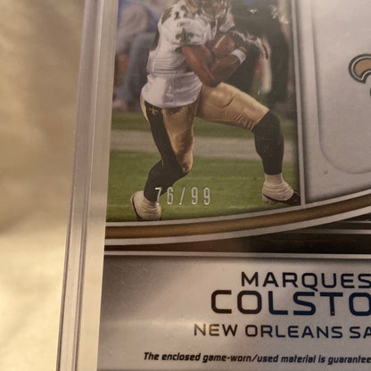 2022 Panini Spectra Marques Colston Championship Gear #CG-MCO 76/99 Trading Card