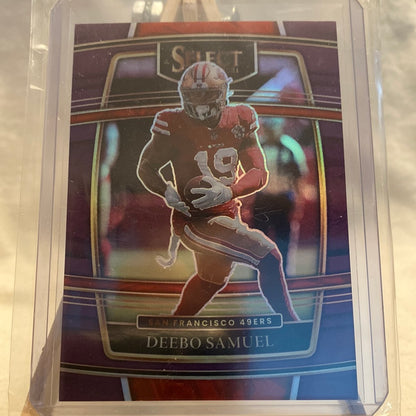 2021 Panini Select Concourse Purple Prizm 21/75 Deebo Samuel #31 49ers Trading Card