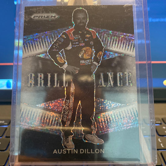 2022 AUSTIN DILLON PANINI PRIZM NT RACING BRILLIANCE WHITE SPARKLE!! Trading Card