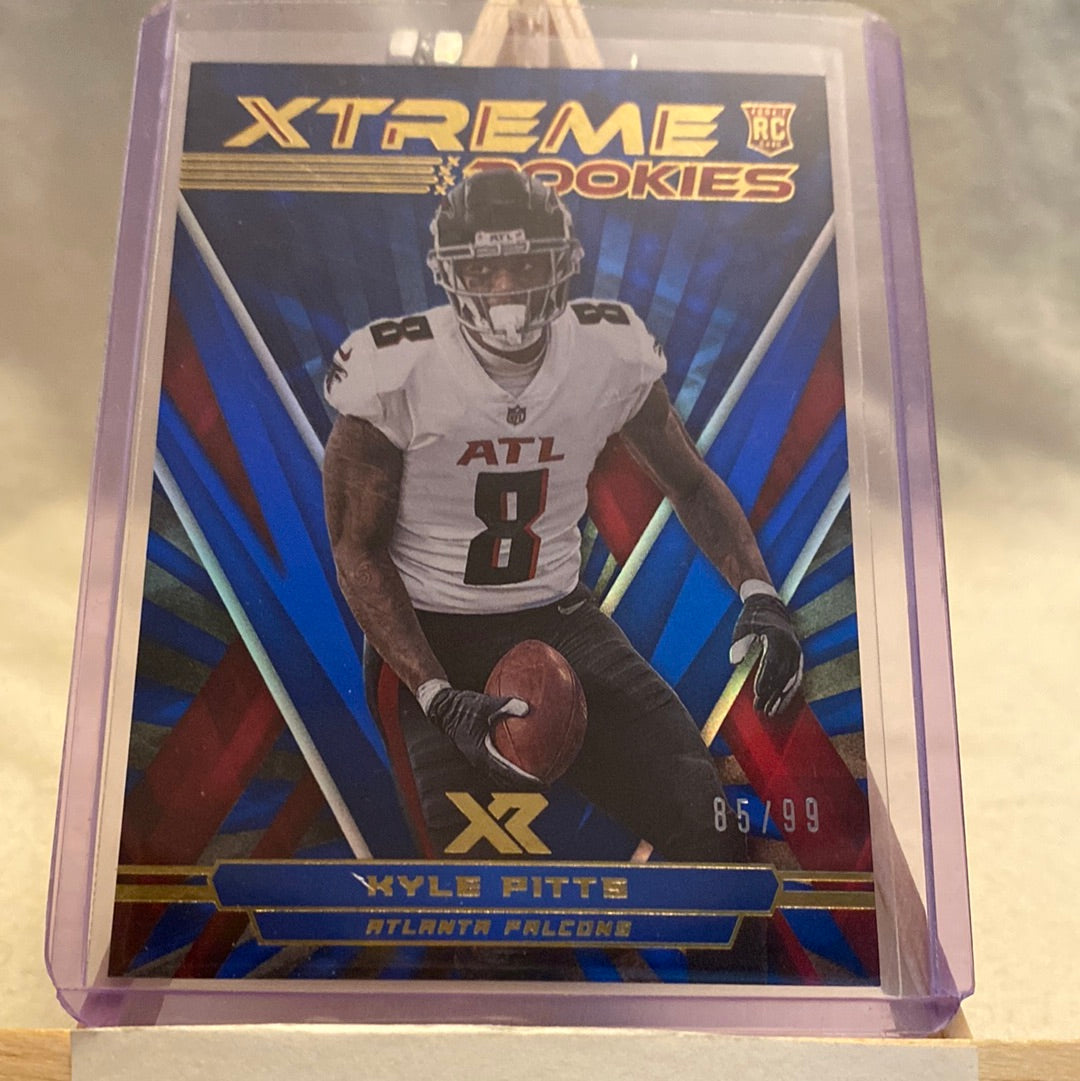 2021 Panini XR Xtreme Rookies Blue /99 Kyle Pitts #XTR23 Rookie RC Trading Cards