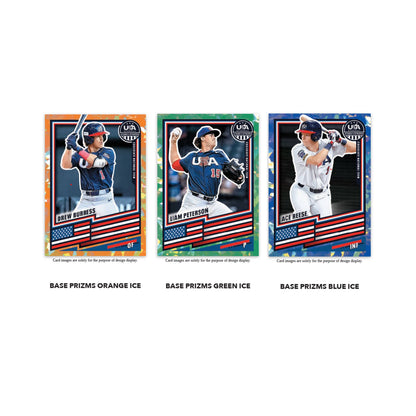 2026 Panini Baseball: USA Stars & Stripes Prizm Baseball 40ct. Mega Bx