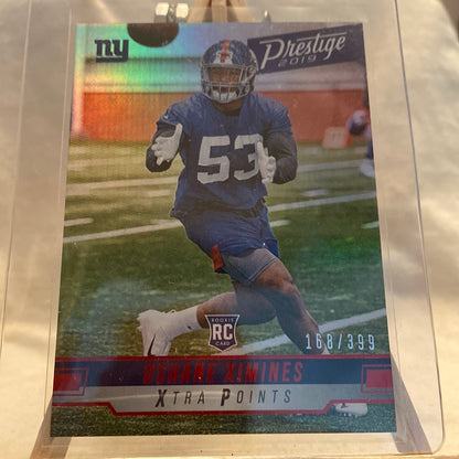 2019 Panini Prestige Football #275 Oshane Ximines /399 NY Giants Rookie RC Trading Card