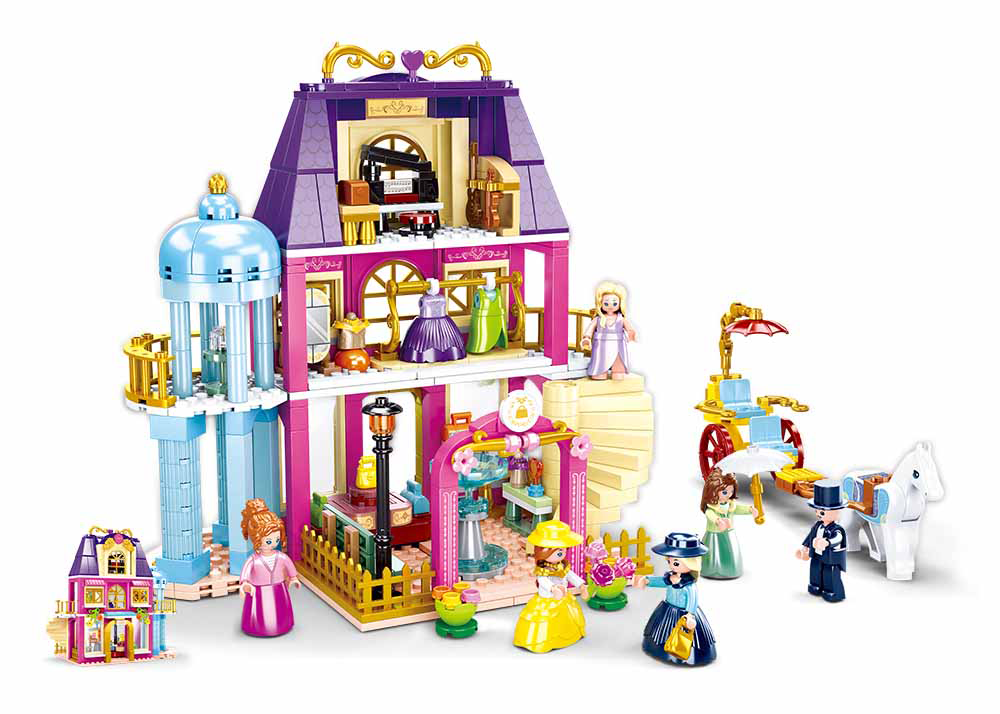 Model Bricks: Girl's Dream Village Department Store Building Brick Kit (526 pcs)