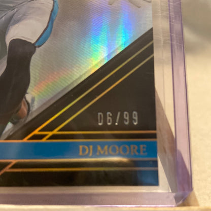 2022 Panini Limited DJ Moore 06/99 Carolina Panthers Trading Card