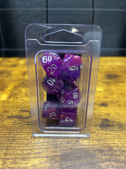 7-Set “Eternal: Purple/Blue” RPG Dice