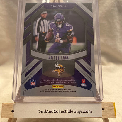 2022 PANINI PLAYBOOK DALVIN COOK SUNDAY'S BEST PATCH 18/99 MINNESOTA VIKINGS Trading Card