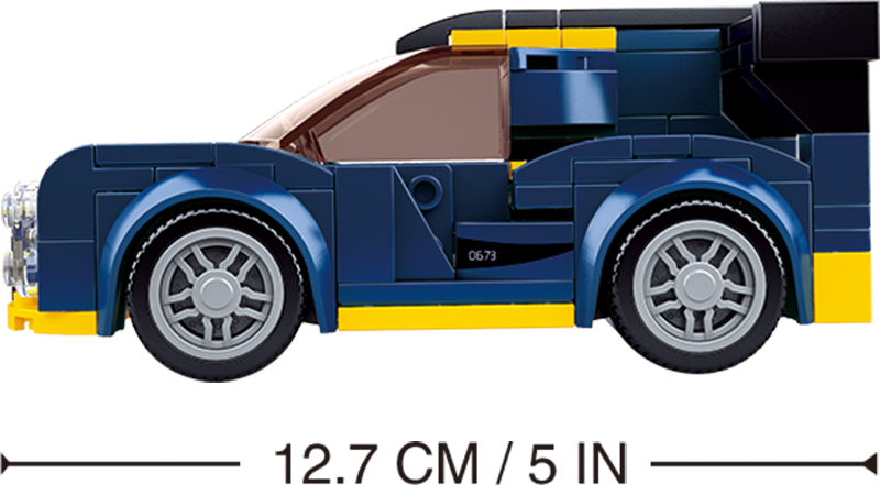 Model Bricks: Car Club Building Brick Kit, LeMans Car (154 Pcs)