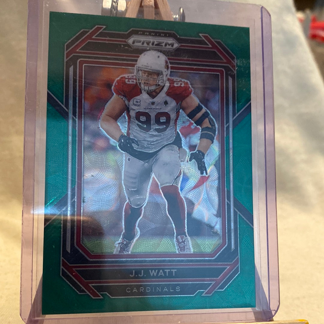 2022 Panini Prizm JJ Watt Green Scope 59/75  #8 ARIZONA CARDINALS SP Trading Card