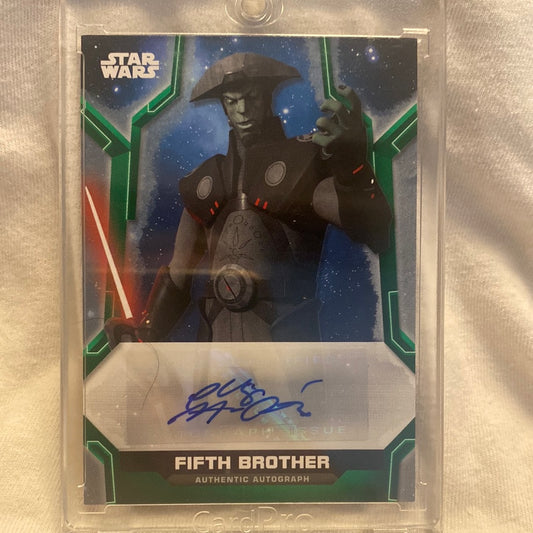 2020 Topps StarWars Holocron  Philip Anthony Rodriguez as Fifth Brother Auto /99