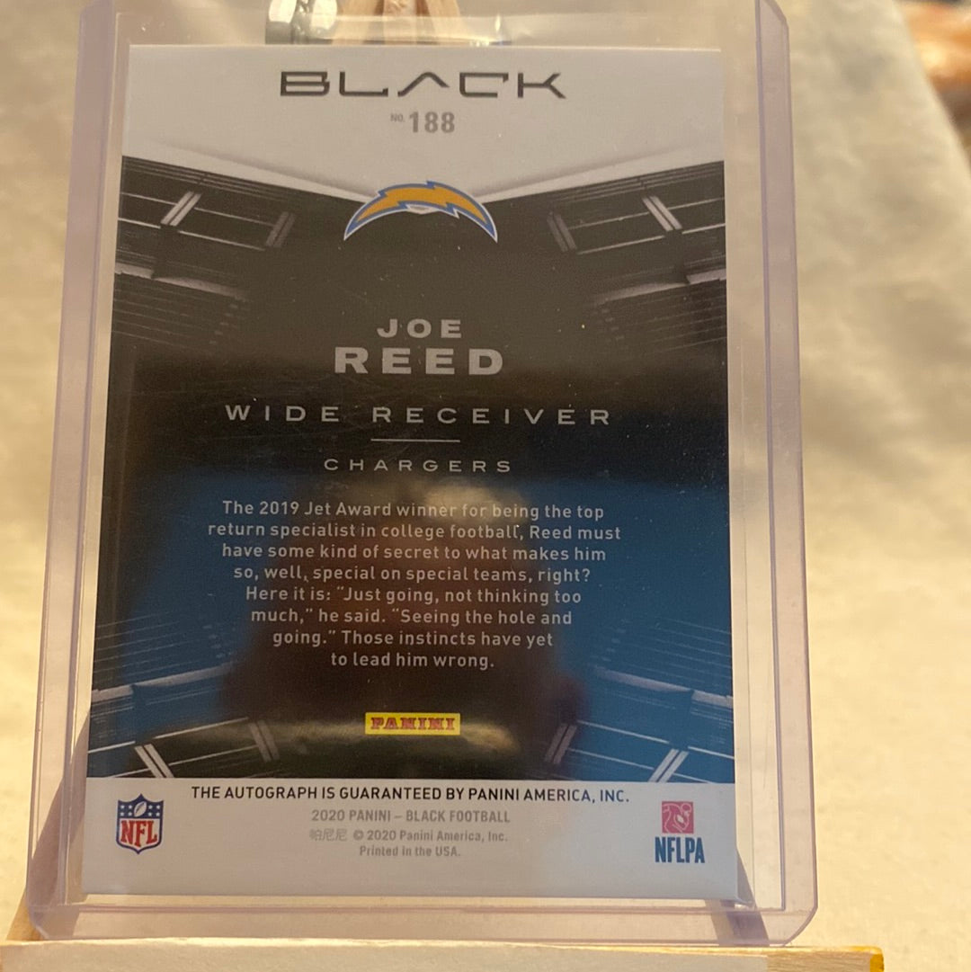 JOE REED 2020-21 Panini Black RC Rookie AUTO 195/199 SP CHARGERS Trading Card