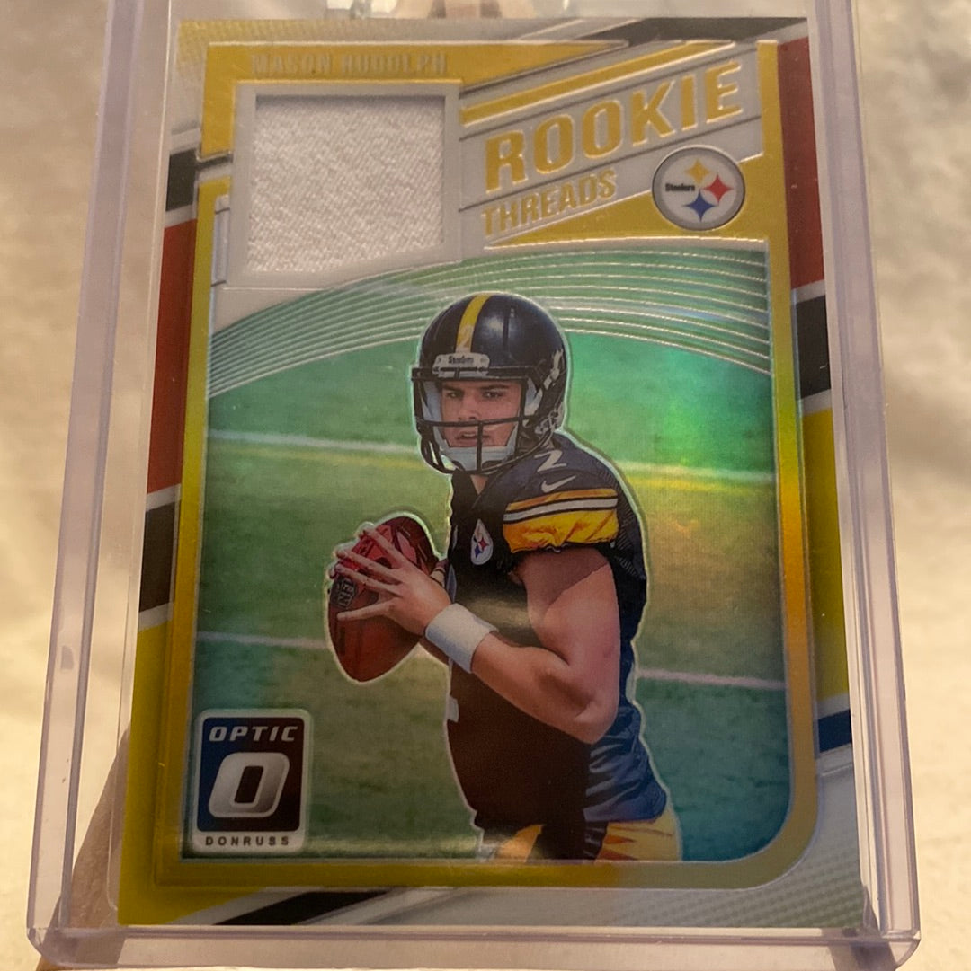 2018 Donruss Optic Rookie Threads Mason Rudolph #RT-MR Rookie RC Trading Card