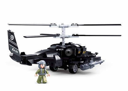 Model Bricks: KA-50 Black Shark Helicopter Building Brick Kit (333pcs)